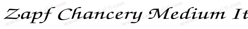 Zapf Chancery Medium Italic BT字体转换